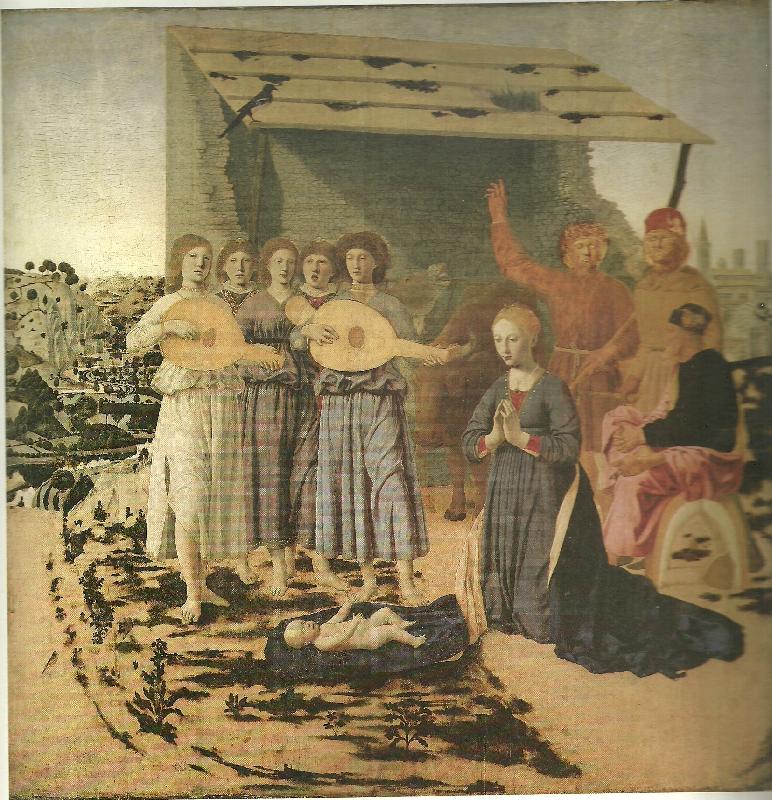 Piero della Francesca nativity Spain oil painting art